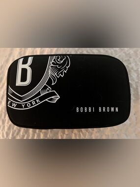 Bobbi Brown Black Canvas TRAVEL Makeup cosmetics Toiletry Bag Case Pouch